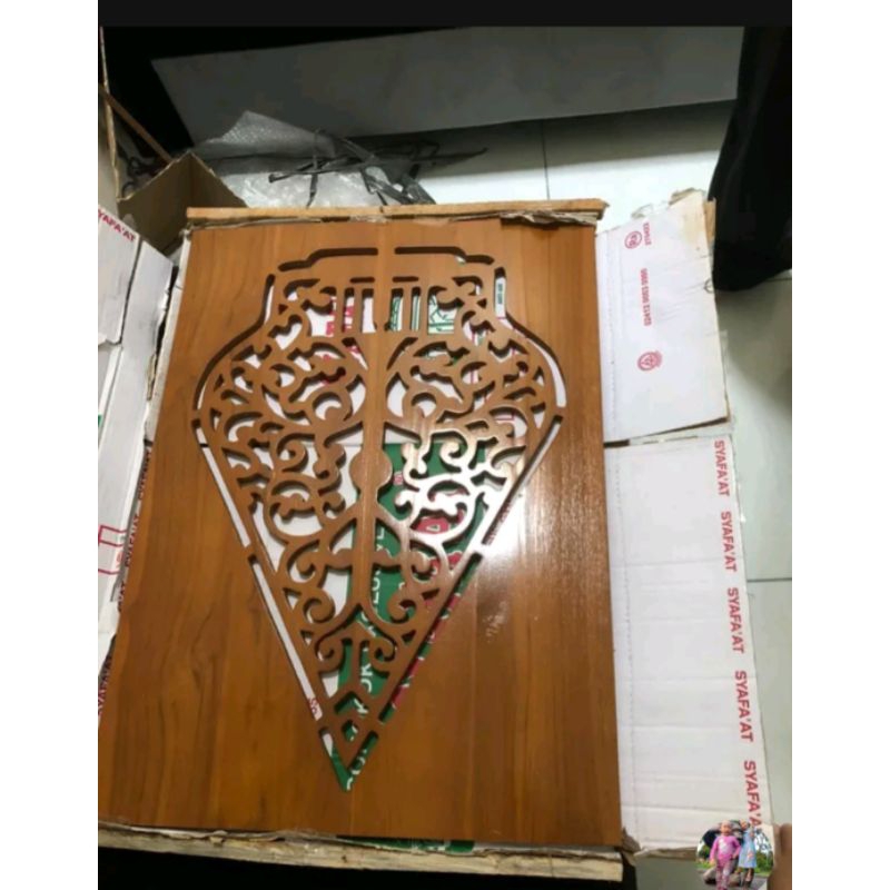 Ukiran Gunungan Wayang Mentah Kayu Jati Furniture Jepara