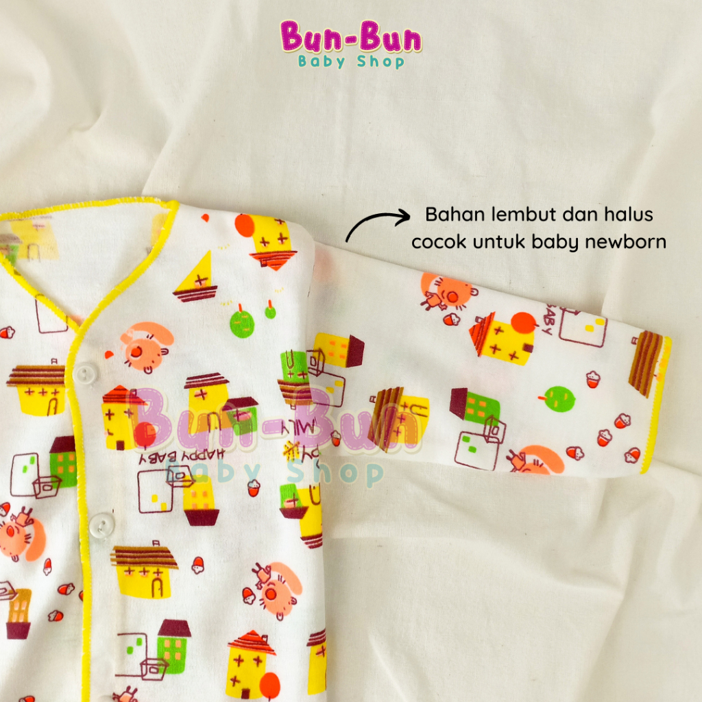 SNI Baju Bayi Atasan Panjang Perlengkapan Baby Baru Lahir New Born Cowok Cewek Laki Perempuan Pakaia