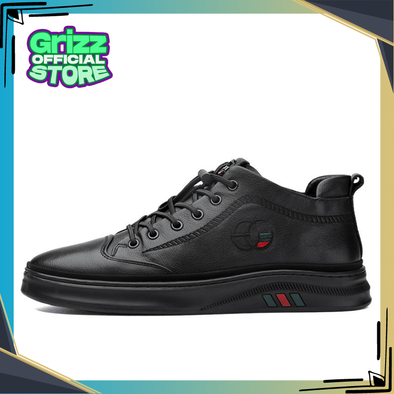 Sneakers Pria Wanita Kasual  Sepatu G110 Sepatu Kerja Nyaman Dipakai Pu Leather Grizz Official