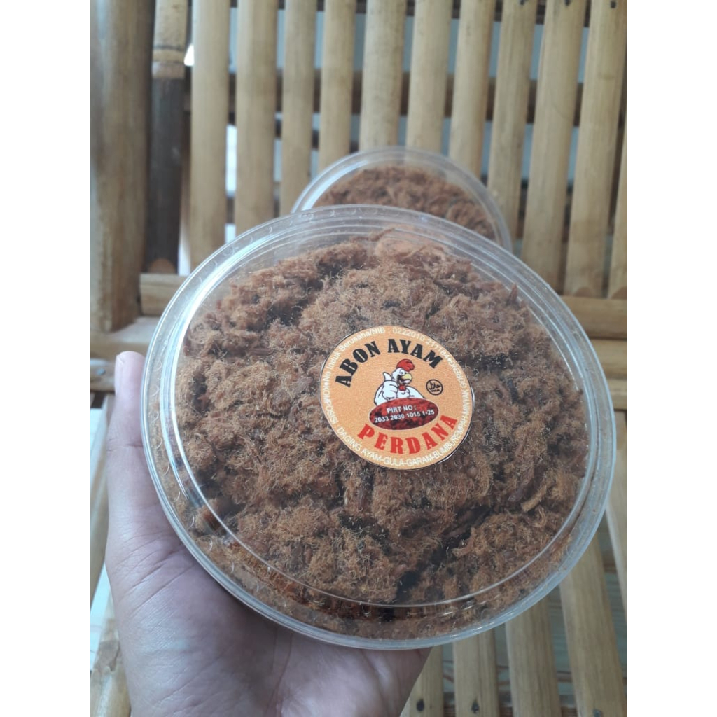 

ABON AYAM PERDANA 100GR/ ABON AYAM KHAS CIANJUR/ KEMASAN TOPLES NASTAR