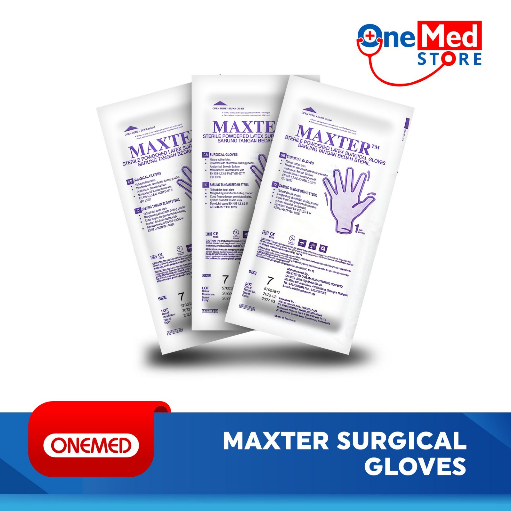 Maxter Surgical Gloves Sterile Steril