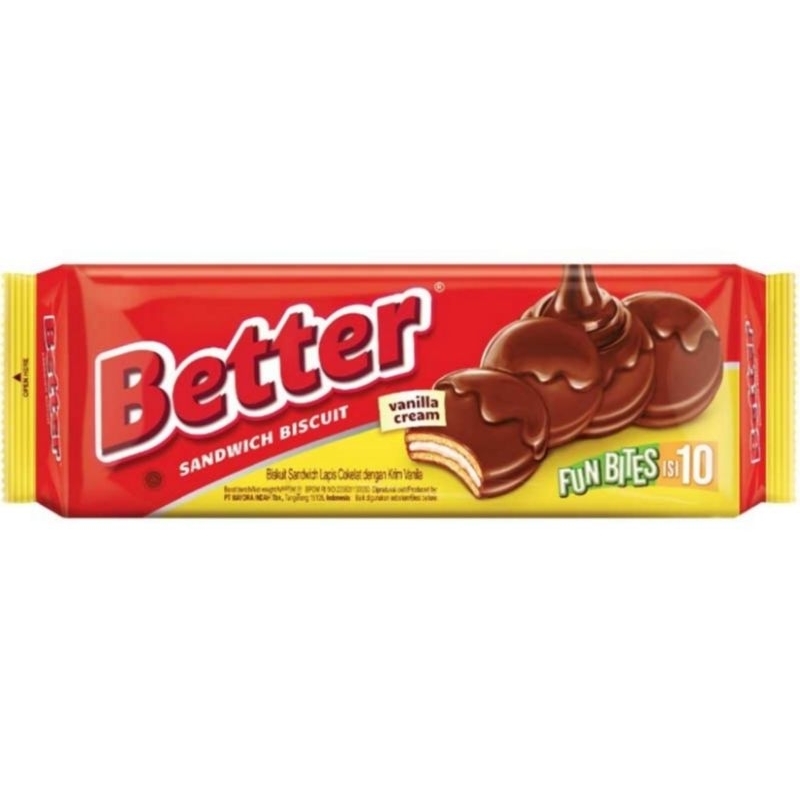 

Better Sandwich Biscuit Fun Bites Vanila Cream 100 g