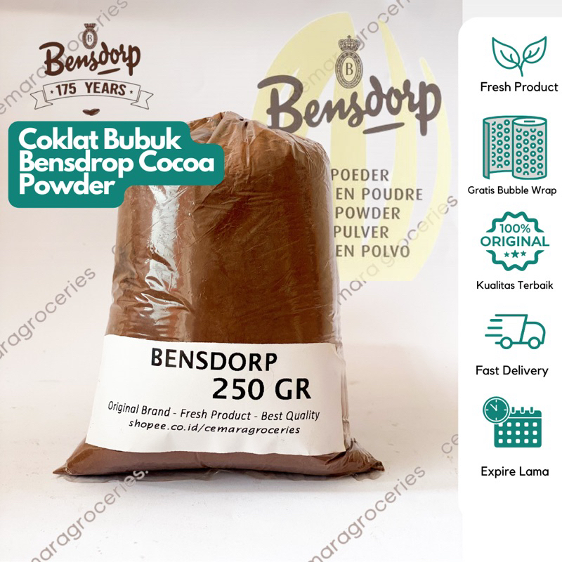 

Bensdorp Coklat Bubuk Cocoa Powder 250gr - 50gr