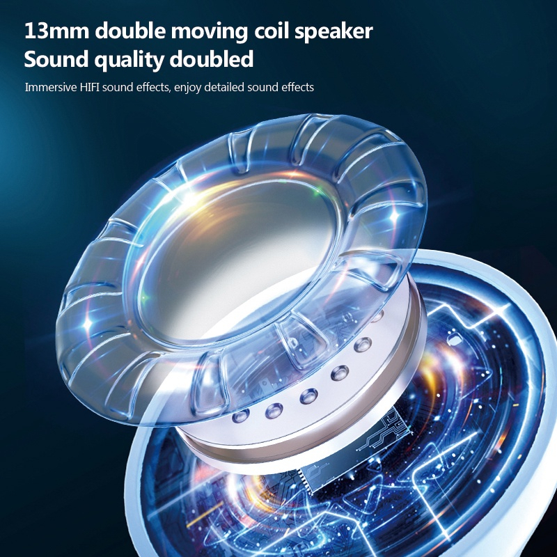 (COD) Olivebebe OLE 1 Upgrade Headset Bluetooth 5.2 Long Battery Life TWS Earphone Wireless HiFi Stereo With Mic