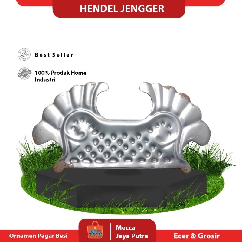 Hendel pintu ornamen pagar besi tempa / ornamen pagar besi Hendel Jengger berkualitas - Hendel jengg