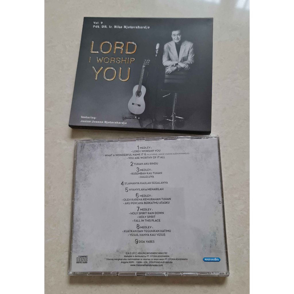 CD Lagu Rohani - LORD I WORSHIP YOU Vol 9 . Pdt. DR. Ir. Niko Njotorahardjo ll preloved
