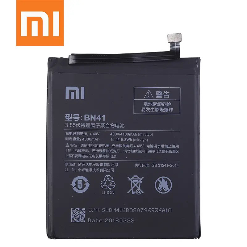 BN41 BATERAI XIAOMI REDMI NOTE 4 ( MEDIATEK ) / NOTE 4X ( MEDIATEK ) - ORI