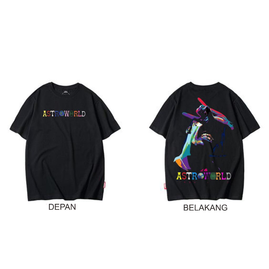 COD - Tshirt Gambar Simple - Atasan Pria Kaos Distro - Kaos Oversize - Kaos Oblong Gambar - T-shir Teks gambar Simple Depan belakang | Merk VAN`S - ASTROWORLD