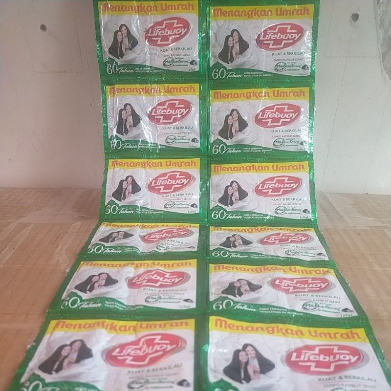 Lifebuoy shampoo 9ml x 12Sachet (Renceng Untuh)