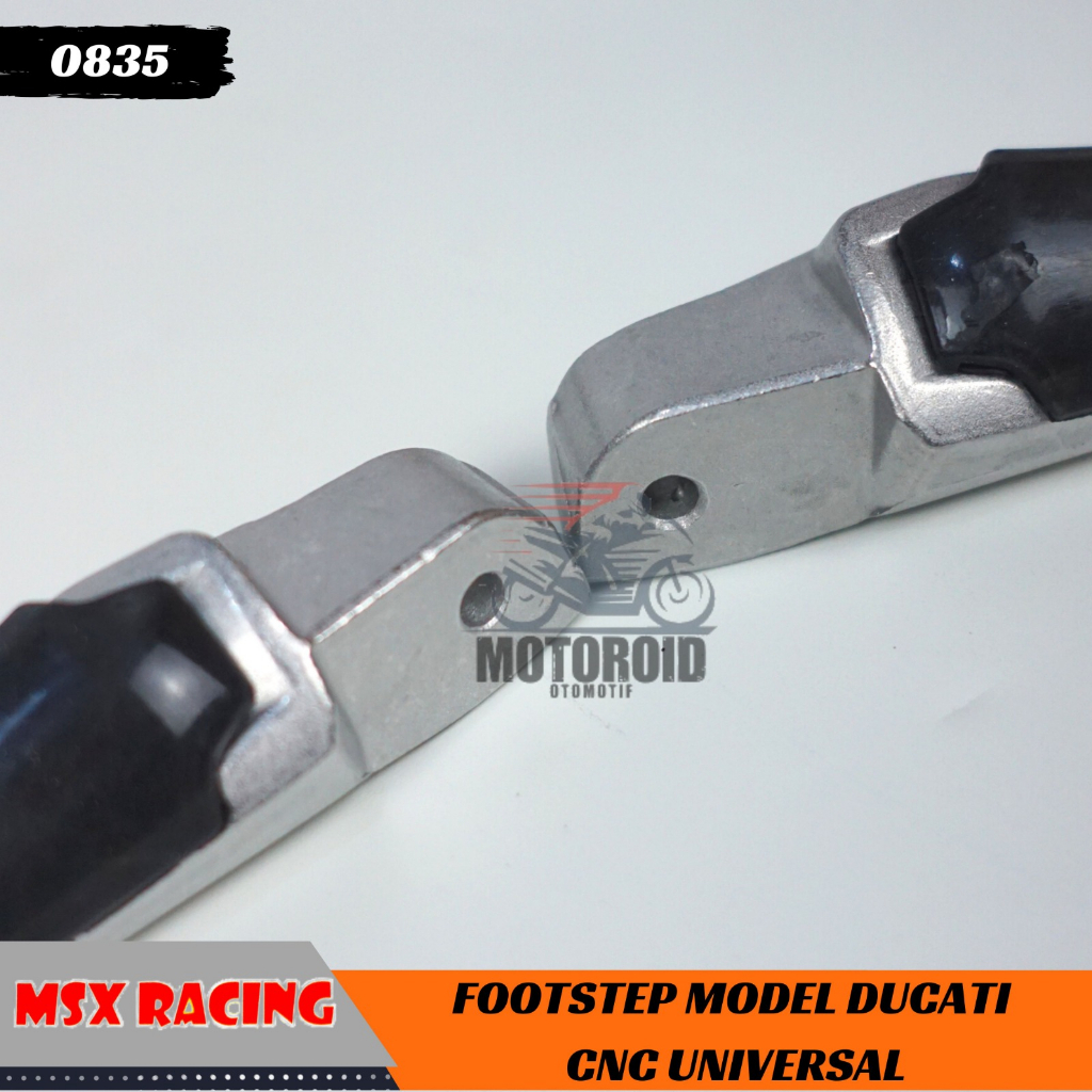 Step Aprilia Karet Elastis Aman Safety Anti Slip Universal Silver Chrome