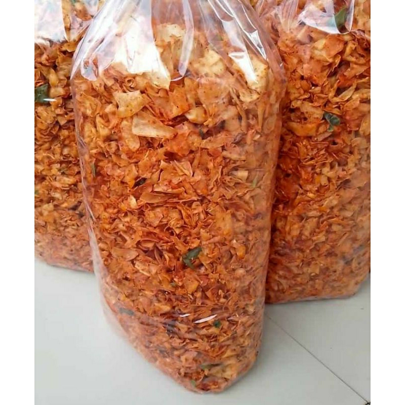 

KERIPIK SINGKONG KERIWIL PEDAS GURIH ISI 2 KILO