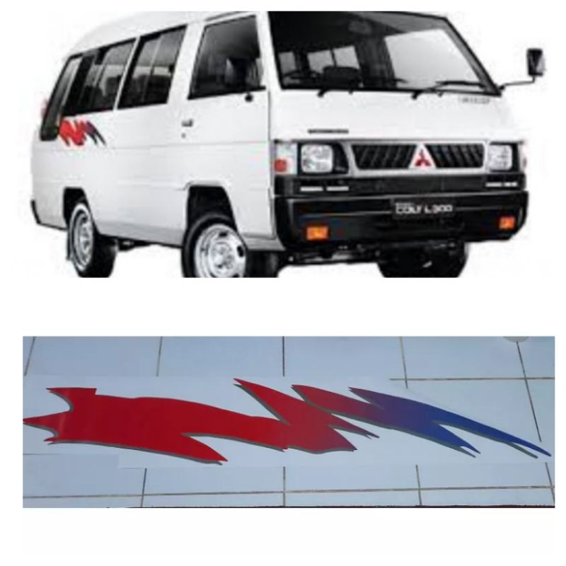 List body stiker Mitsubishi l300 minibus van starwagon set / List body stiker Mitsubishi L300 Kaca