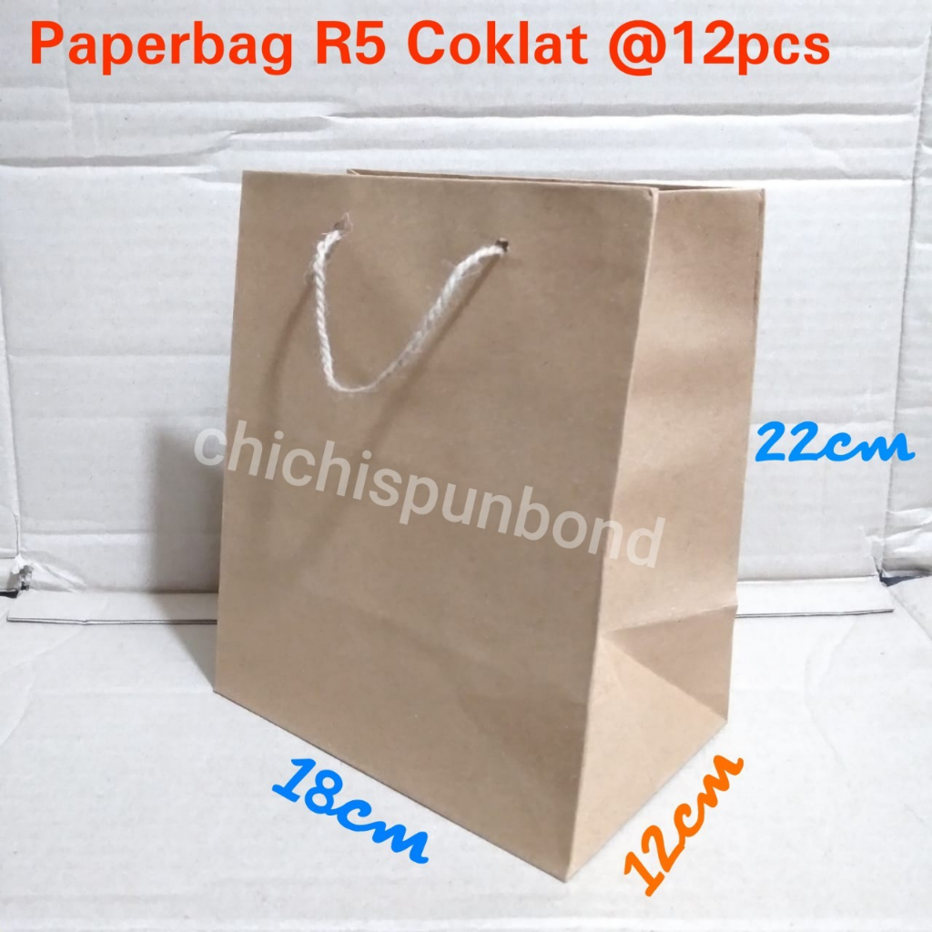 

Isi 12pc Paperbag R5 polos lusinan / tas kertas motif batik 18 x 22 / tas kertas batik / paperbag