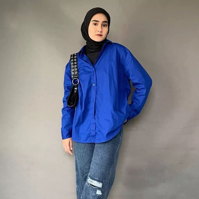 Kemeja Oversize wanita Top Rayon premium / Atasan Wanita Lengan Panjang / Starla Shirt kemeja/ kemeja polos wanita