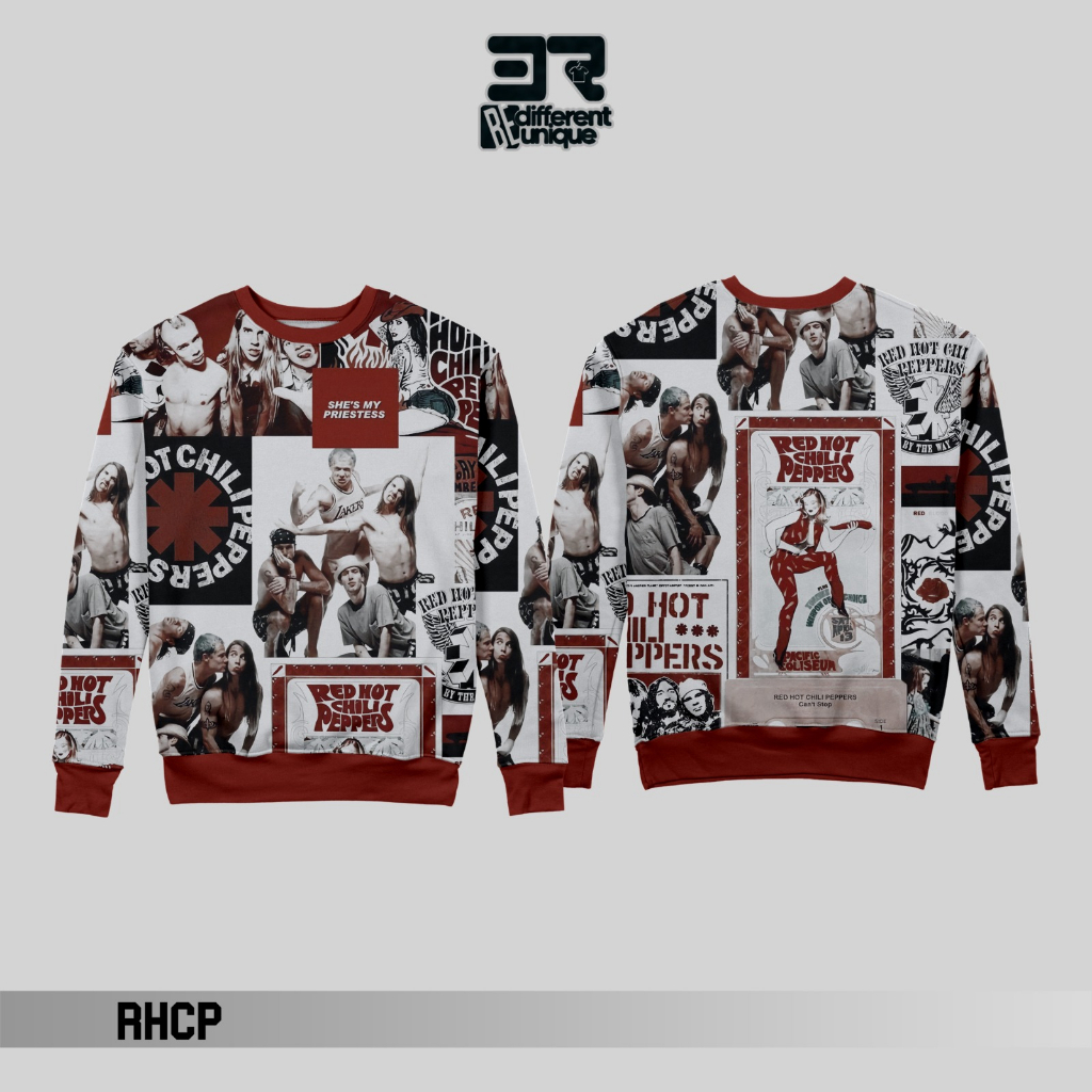 Sweater Crewneck Sweatshirt Family Couple Keluarga Dewasa Anak Unisex 3R Band Classic RHCP