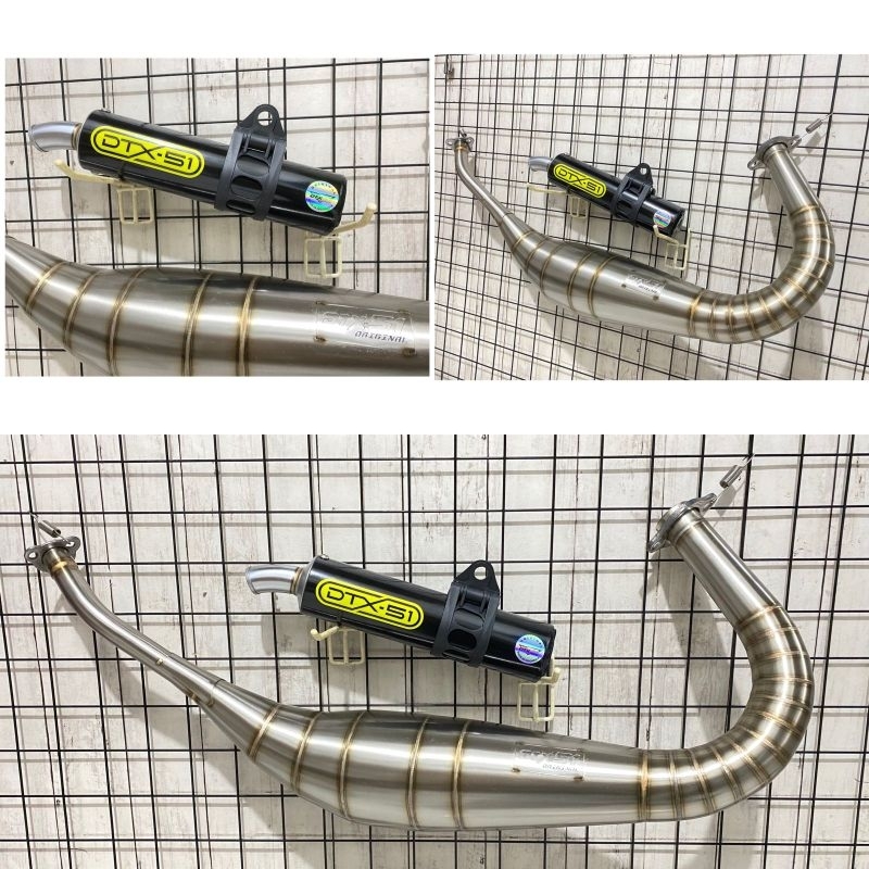 Knalpot Rx-king/Rx-Spesial model kolong repsol Stainlies X Silincer black sant Original dtx-51 Ultim