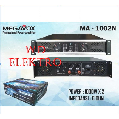 POWER AMPLIFIER MEGAVOX MA 1002 BARU AMPLI MEGAVOX MA 1002N MA1002 ORI