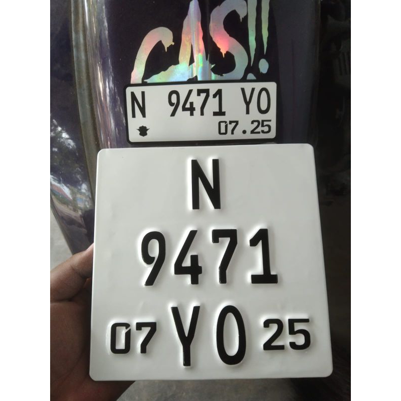 plat nomor vespa