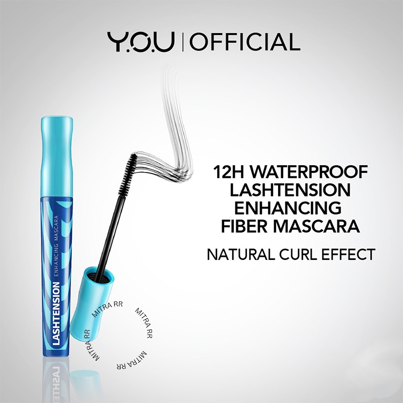 YOU Lashtension Fiber Mascara | Maskara Waterproof Tahan 12 Jam | Kosmetik Mata
