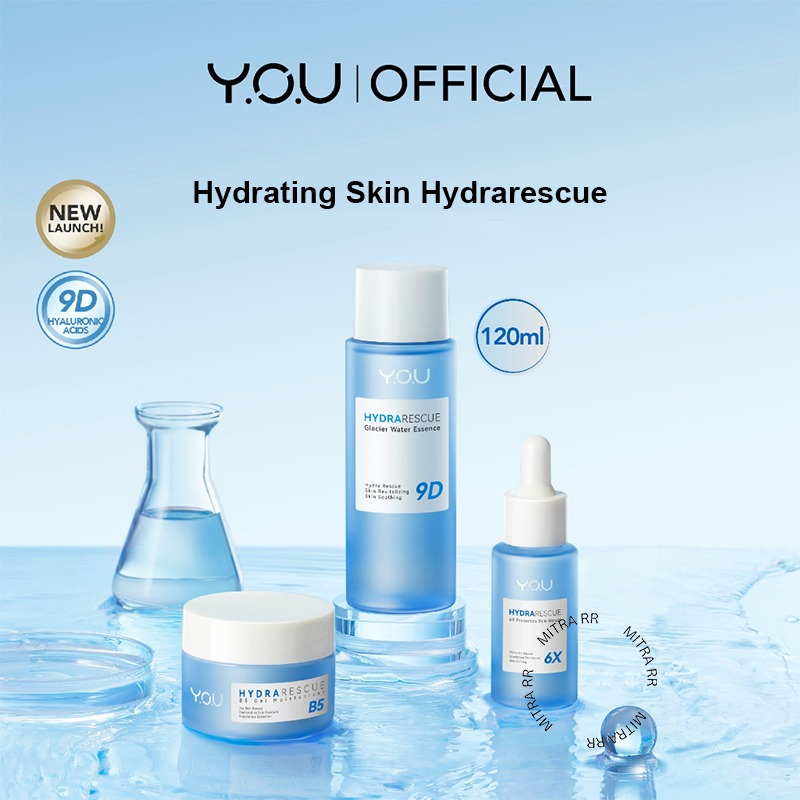 YOU Hydrarescue Hyaluronic Acid For Hydrating | Glacier Water Essence| 6X Prebiotics Skin Serum