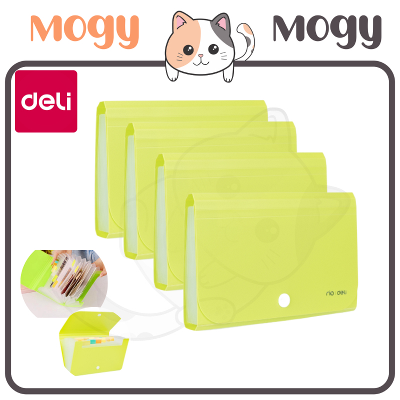 MOGYMOGY DELI010Expanding File A6 12 Pembagi dengan tab index untuk pengaturan yang lebih mudah