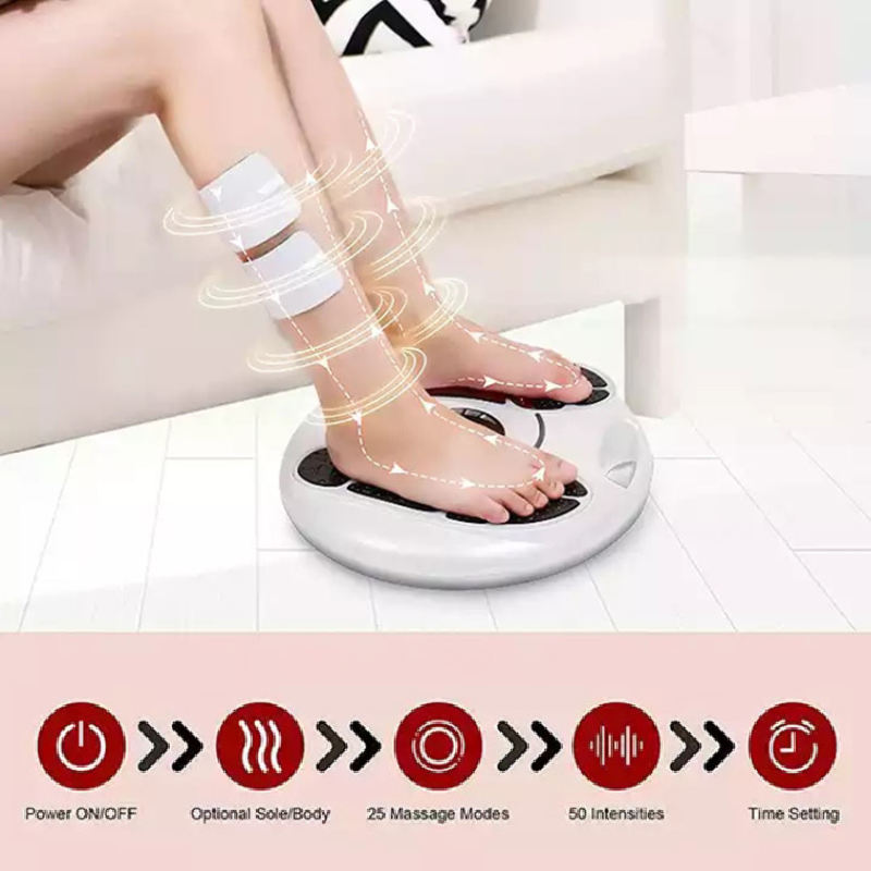 Alat terapi kaki Pijat listrik Akupuntur Electromagnetic Foot Massager/Alat Terapi badan dan Kaki Strum/Alat Terapi Stroke