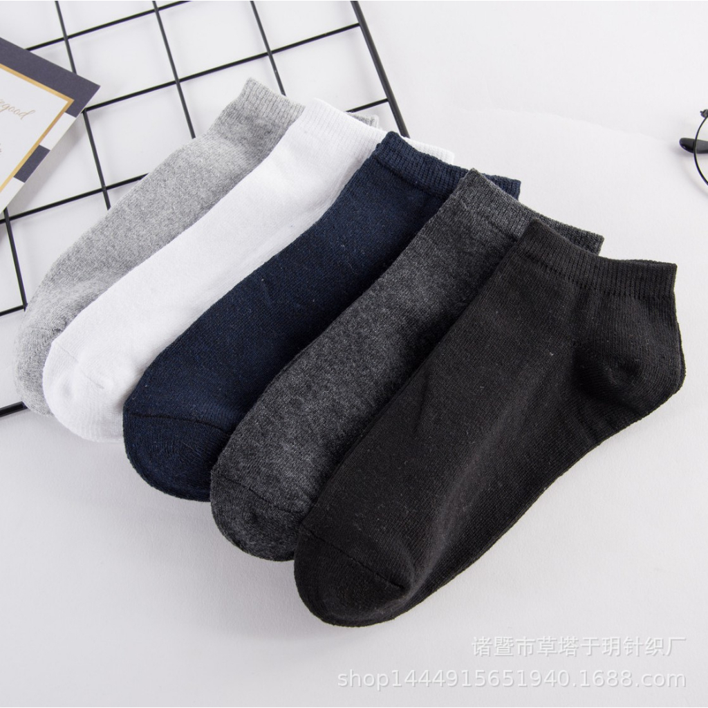 Kaos Kaki Pria Wanita Unisex Motif Polos Pendek Ankle Socks Dibawah Mata Kaki KaosKaki Office KK23 CYS