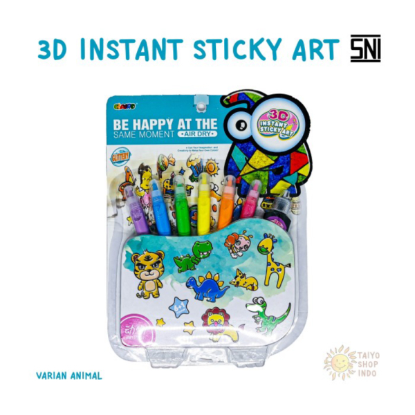 

Kreatif 3D Anak Sticky Edukasi - Warna Instant Mainan Promo Gambar Animal 3D Art Limited