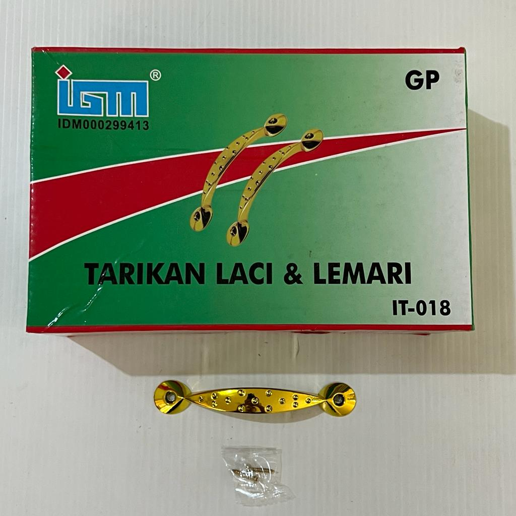 [48PCS] Tarikan Gagang Laci Lemari Bintik Polos Kuning GP / Putih CP IGM