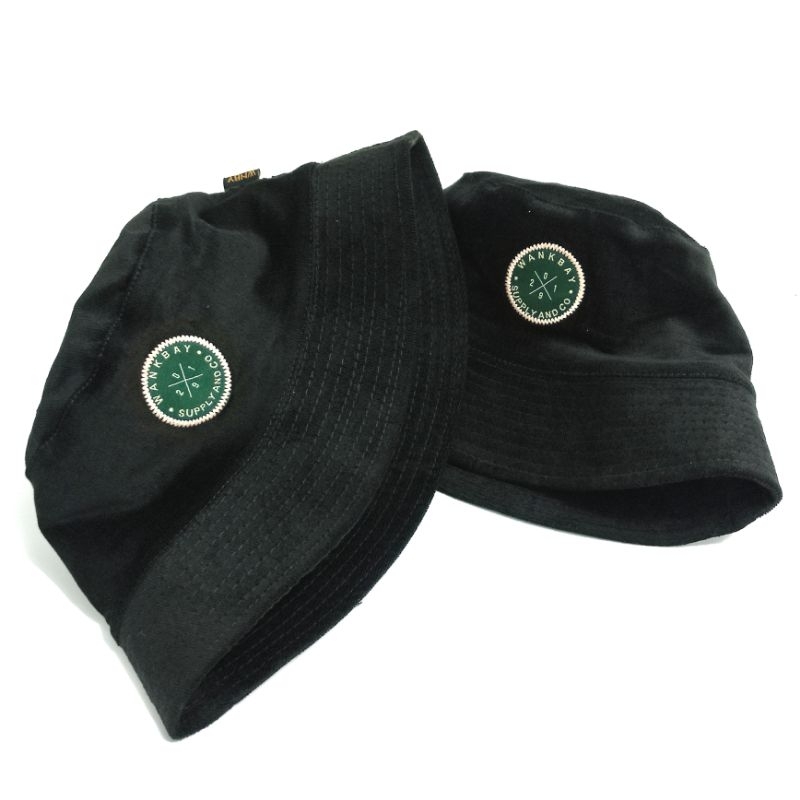 Topi bucket corduroy Black bucket hat wankbay distro pria wanita