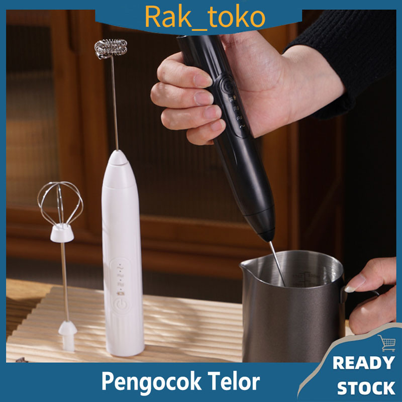 Alat Kocok Telur Elektrik Pengaduk Kopi Elektrik Electric Mixer Portable Egg Beater USB Rechargeable