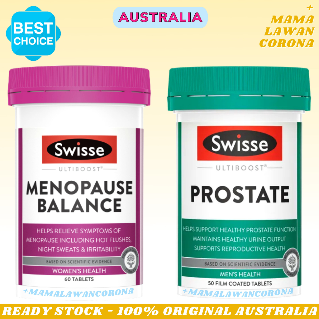 Swisse Ultiboost Menopause Balance 60 Tablets / Swisse Ultiboost Prostate 50 Tablet / Saw Palmetto Prostate Health