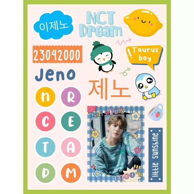 

Sticker Cutting Glossy A4 Waterproof Korean Idol Boy Girl Group