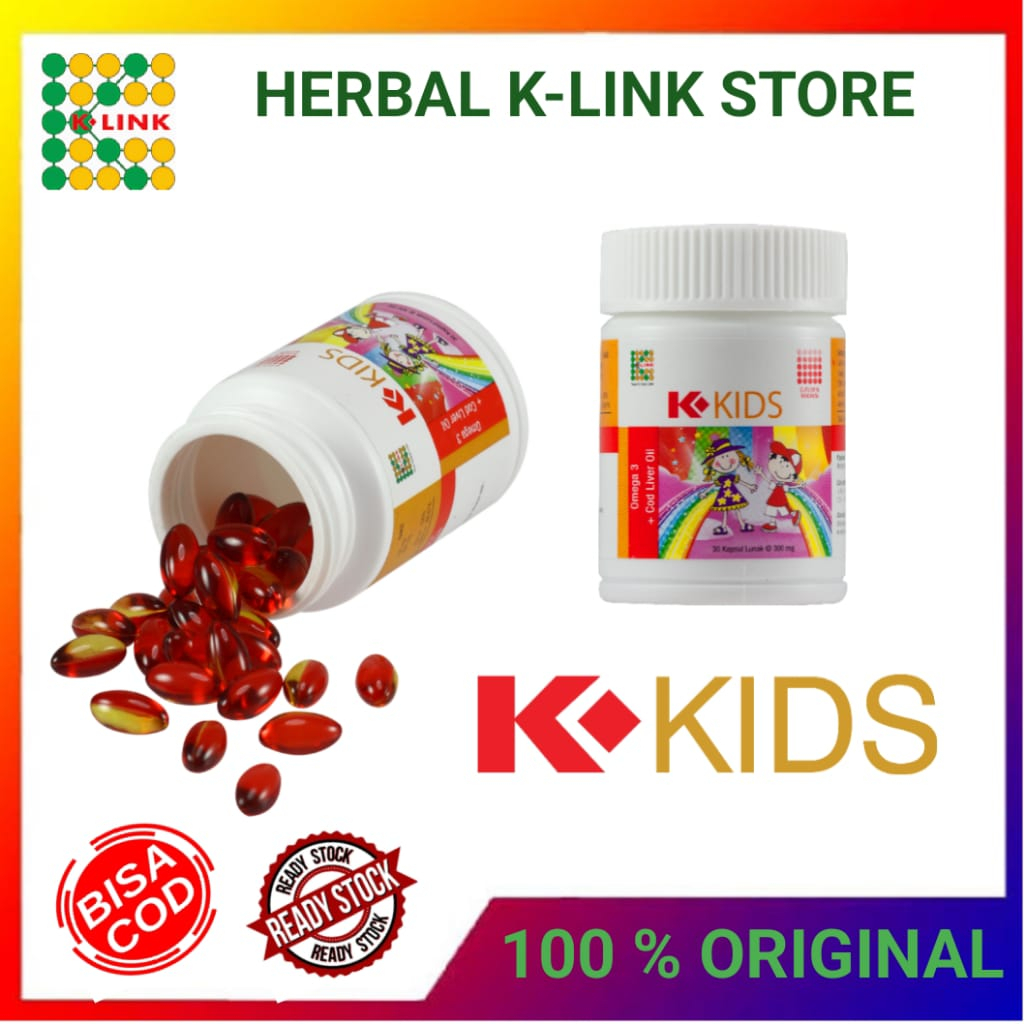 Promo Paket Hemat. k kids.k kids k link.k kids omega 3.k kids omega 3 minyak ikan original.k kids om