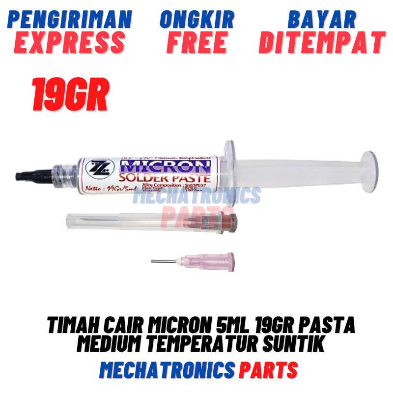 Timah Cair Micron Medium Temperatur Suntik, Pot