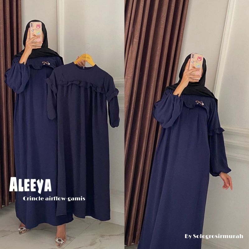 Gamis Aleeya Set Ibu dan Anak Bestseller