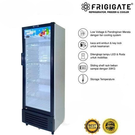 Showcase Frigigate 4 Rak 200 liter SCA200LV