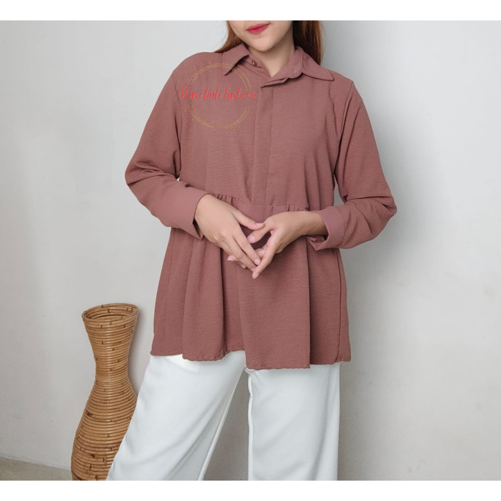 BLOUSE CALLISTA CRINKLE PREMIUM / BLOUSE WANITA / ATASAN 6796