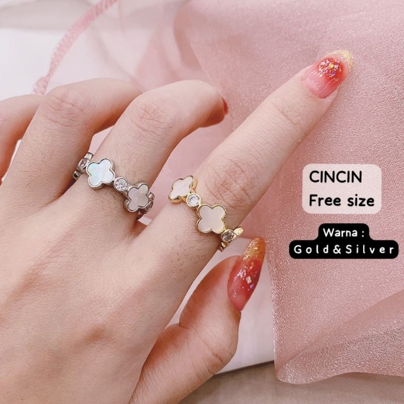 Cincin Titanium Asli Premium Quality Anti karat anti alergi Stainless steel ori Ct02929