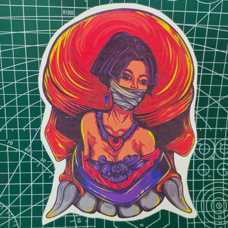 

cetak water slide decal Japanese untuk motor mobil helm dll