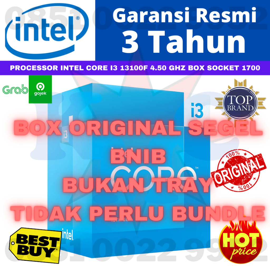 PROCESSOR INTEL CORE I3 13100F 4.50 GHz BOX SOCKET 1700