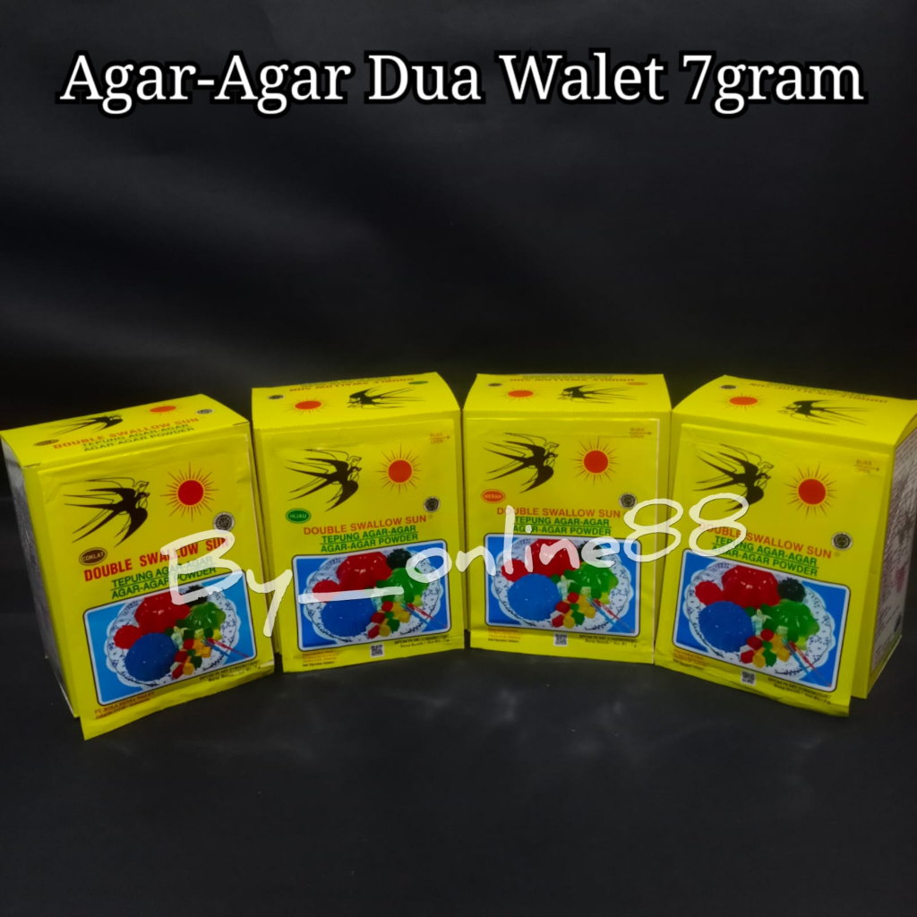 

Agar Agar Double Swallow Sun 7gram - Agar Agar Powder Cap Dua Walet @1box