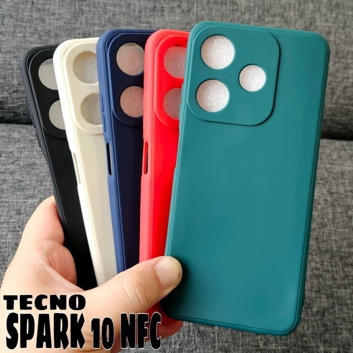 TECNO SPARK 10 PRO TECNO SPARK 10 NFC Case softcase liquid warna macaron square colour silikon karet casing cover