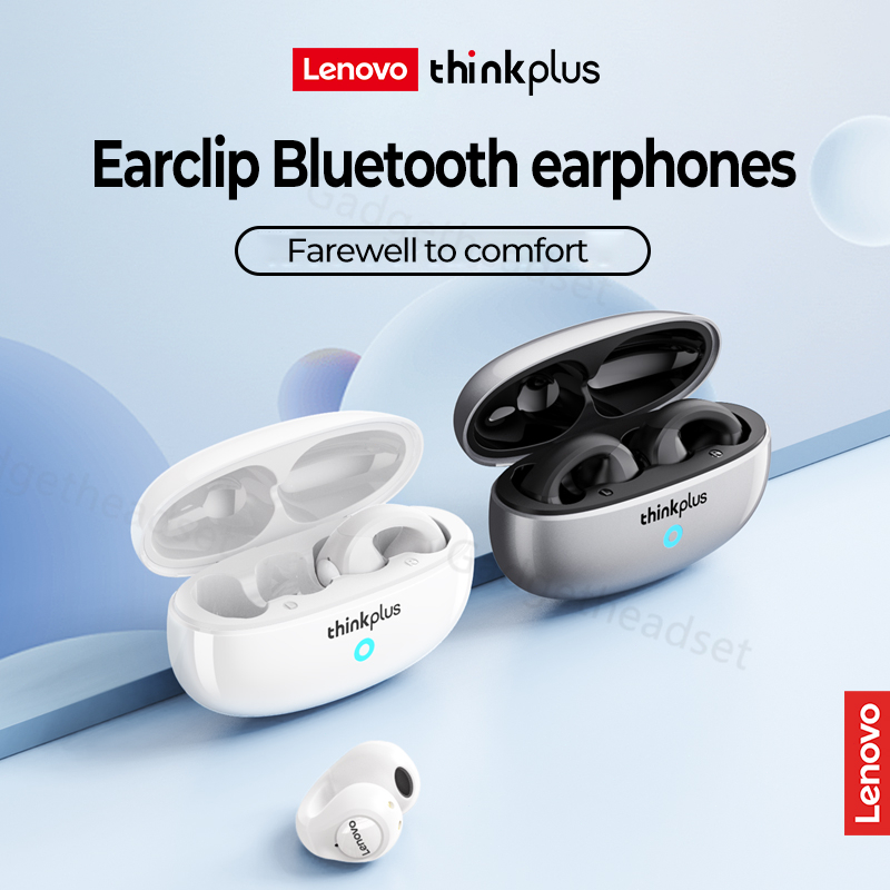 Lenovo Thinkplus XT83II Headset Bluetooth 5.3 Klip Telinga TWS Earphone untuk Android/IOS 100% Ori Dengan Mikrofon