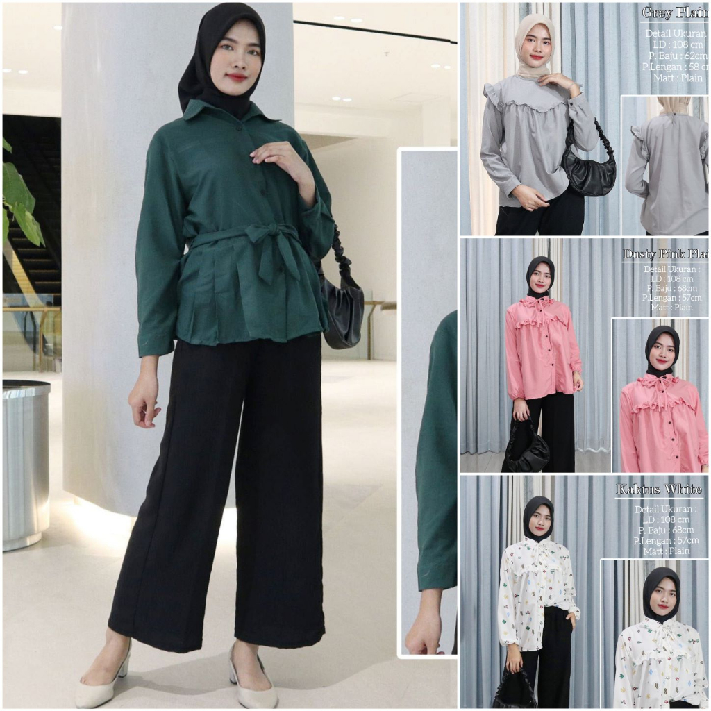 IZANY BLOUSE Wanita Kekinian / Atasan Wanita Banyak Model