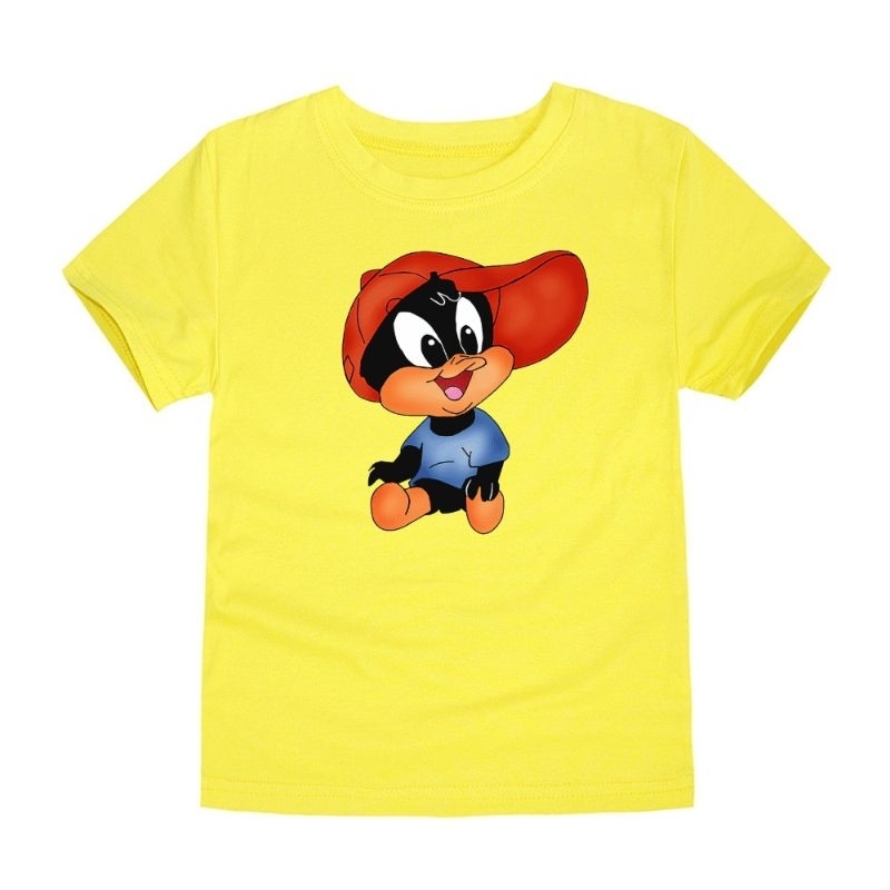 Baju Anak Unisex Kaos Anak Lengan Pendek Atasan Oblong Anak Bebek Topi Cod