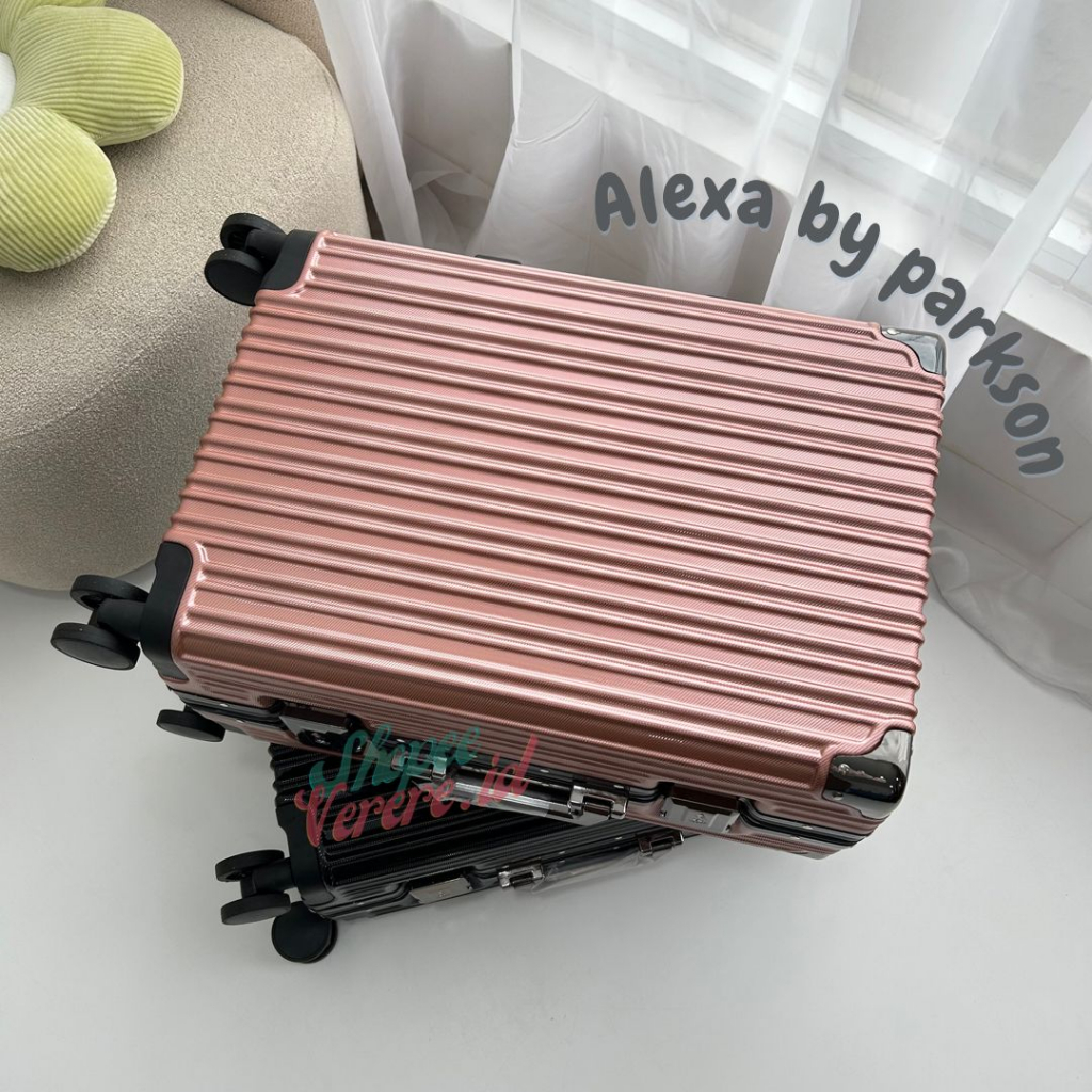 Koper Parkson ALEXA Series Cabin 20 Inch dan Bagasi 24 Inch Alumunium Frame TSA Lock SuitCase