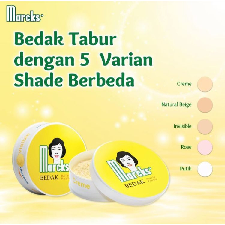 [BPOM] Marcks Bedak Tabur Classic 40gr / Marck's Bedak Tabur Wajah / Loose Powder / MYMOM