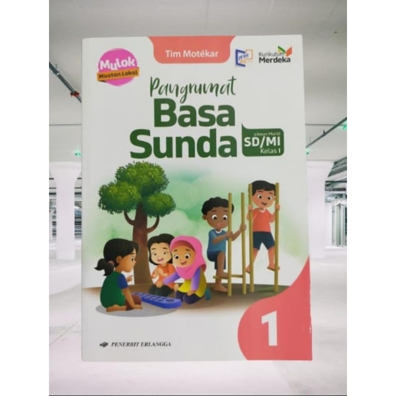 ORI buku teks pangrumat bahasa Sunda kurikulum merdeka untuk SD/mi kelas 1 penerbit Erlangga