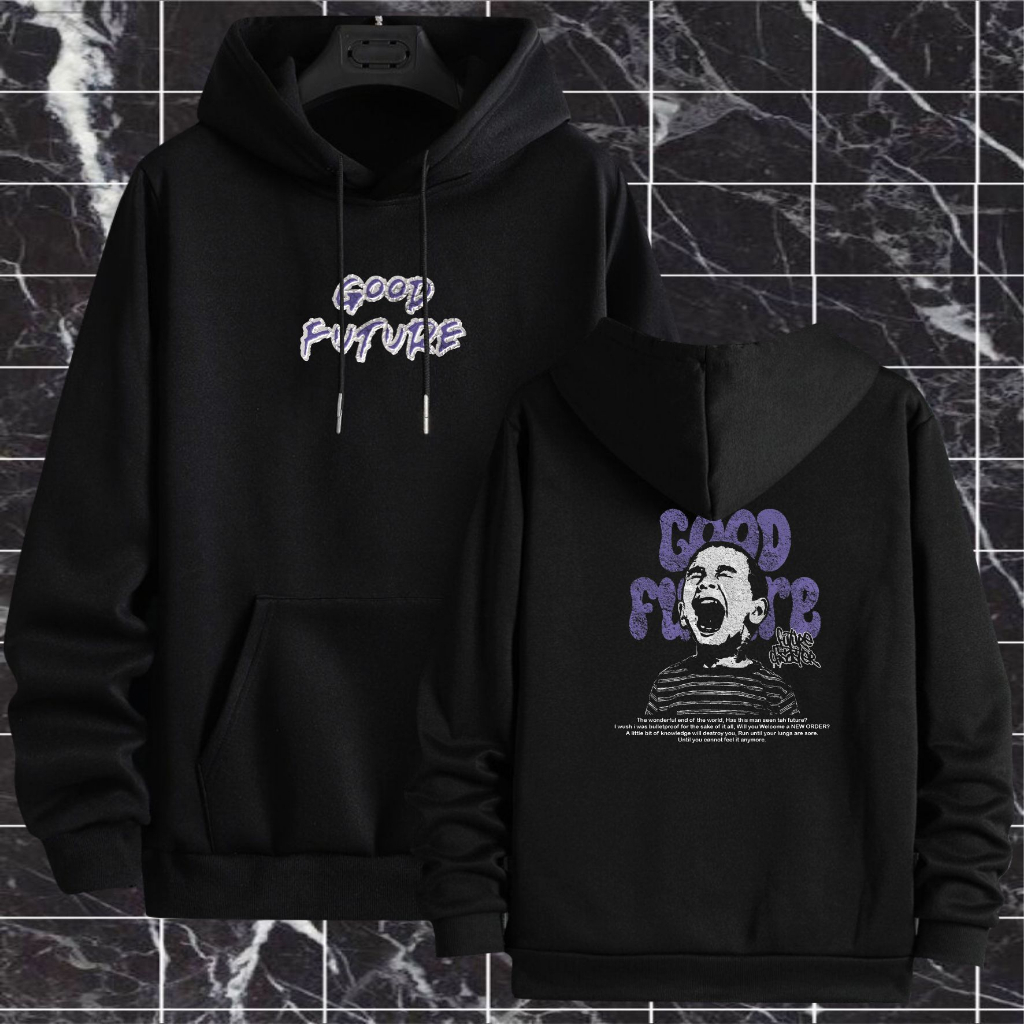 Atasan Jaket Hodie Anime Oversize Hoodie Pria Wanita Sewiter Hodi Animasi Kartun Jepang Suwiter Hody Hip Hop Keren Cowok Cewek Switer Switter Hudi Hudie Hudy Hody Distro Keren Terbaru Kekinian-GOOD FUTURE